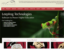 Tablet Screenshot of leepfrog.com